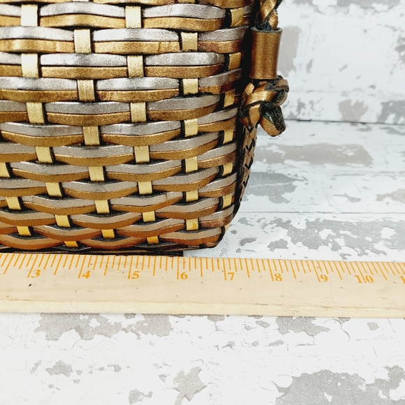 Woven Tan Crossbody Bag - Picture 3 of 12